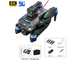 S159 GPS Drone 8K Dual Camera 5G WiFi Brushless Motor Obstakelvermijding Met Scherm en Geheugenkaart FPV Quadcopter