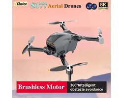 S177 RC Mini Drone met 8K HD Camera, Professionele Slimme Obstakelvermijding, Borstelloze Motor, Opvouwbare Quadcopter
