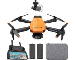 SefSay P8 Drone Oranje - Drone met dubbele camera - Obstakel ontwijking - Inclusief opbergtas en 2 accu's