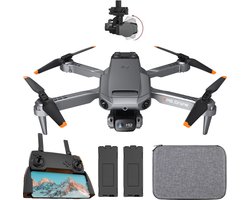 SefSay P8 Drone Zwart - Drone met dubbele camera - Obstakel ontwijking - Inclusief opbergtas en 2 accu's