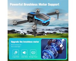 SkyMaster M1080 – Drone met 1080P HD Camera voor Kinderen en Beginners, Opvouwbare RC Quadcopter met Borstelloze Motor, 36 Minuten Vliegtijd, Hoogtebehoud & 360° Flip – Zwart - Novihome