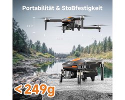 SkyMaster X510 Drone met Camera 1080P FPV – Brushless Motor Mini Quadcopter met WiFi, Hoogtebehoud, 3 Snelheden, 3D Flip, Headless Mode, Inclusief 2 Batterijen & Draagkoffer – Voor Kinderen & Volwassenen – Lichtgewicht <250g – 25x25x5cm – Novihome