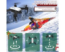 SkyPilot T6 WiFi Drone met HD 1080P FPV Camera en 2 Accu's | Beginners Quadcopter met Zwaartekrachtdetectie, Headless Mode en Auto Return | Novihome