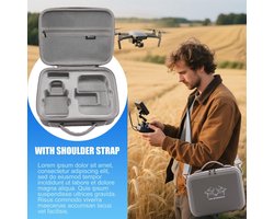 SkyTravel Compact Drone Bag – Draagbare Reistas voor DJI Mini 4K, Mini 2, Mini 2 SE met Controller en Accessoires – 25,8x19,6x9,8 cm – Novihome