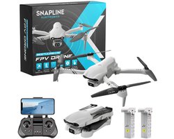 Snapline Mini Drone met 4K Camera - Buiten Drones - voor Kinderen & Volwassenen - Incl 2x Accu - 50 min Vliegtijd - GPS - LED Verlichting