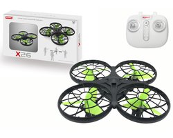 SYMA X26 Drone - Zwart - Groene Propellers - 1-1.5m/s Snelheid