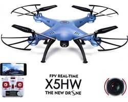 Syma X5HW drone met HD camera FPV live wifi quadcopter - Blue