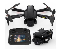 TD12LCD Drone met Scherm 4K HD Camera, Borstelloze Motor, Optische Positionering en Draagtas
