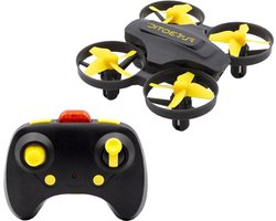 Tech Drone op afstand bestuurbare drone - Infrarood - Geel - 8cm - FLYBOTIC