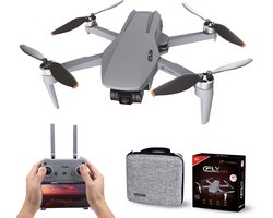 Tedroka C-Fly Drone - met GPS 4K-camera - Vliegtijd van 52 minuten - 4K UHD-video - inclusief 2 batterijen, draagbare tas en SD kaart