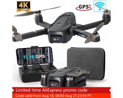 TL16 GPS Drone 4K HD Camera 5G WiFi Brushless Motor 50x Zoom Opvouwbare Quadcopter met Optische Stroom en GPS Volgfunctie