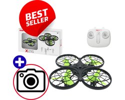 X26 SYMA Drone Zwart Met Groene Propellers, Obstakel Detectie, 2.4G Verbinding, 30m Bereik, 90min Oplaadtijd, Snelheid 1–1.5 m/s, Compact 13×13×5 cm, Lichtgewicht RC Drone Voor Beginners & Kids – Inclusief Afstandsbediening – Inclusief Cadeau