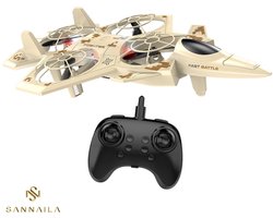 YAR Quadcopter voor Kinderen & Beginners – Valbestendig – 3 Snelheden – 60m Bereik – LED – Incl. Afstandsbediening – Grijs