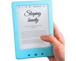 eReader 6 inch - E-Reader met Backlight - Ebook Reader - 17H Schermtijd - 4GB - Blauw - Silvergear
