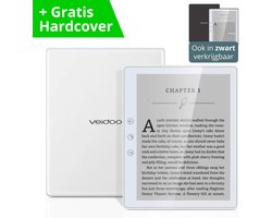 Haussgoods E-Reader – E-Ink – E-Book Reader – 6 inch – Inclusief Harde Cover & Stretch Band – Wit