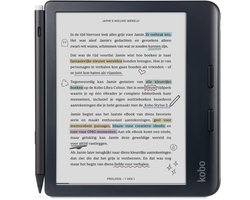 Kobo Libra Colour Stylus Bundel - E-reader - 7 inch kleurenscherm - Inclusief Kobo Stylus 2 - Zwart