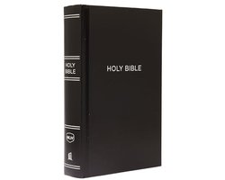 NKJV, Pew Bible, Large Print, Hardcover, Black, Red Letter, Comfort Print: Holy Bible, New King James Version