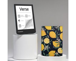 PocketBook Verse - E-reader - Bright Blue - Met Citroen / Lemon Print Hoesje - Voordeelbundel