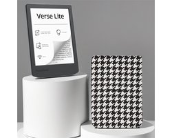 PocketBook Verse Lite + Zwart/wit geruit PocketBook hoesje