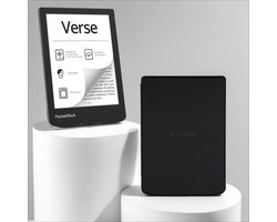 PocketBook Verse Mist Grey + Zwart PocketBook hoesje