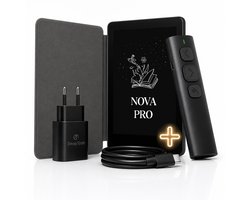 SwayTosh Comfort Bundel – E-Reader Nova Pro + Nova Remote – E-Reader met Bluetooth Afstandsbediening – Voor Storytel, Ebooks & Luisterboeken
