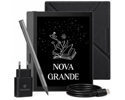 SwayTosh E-Reader Nova Grande – Met Nova Stylus - 7 inch 2026 – 32GB + Cloud Opslag – Ereader Met Luxe Hoes – Storytel-Ondersteuning – Schermverlichting en Nachtmodus – E Reader Voor Ebook & Luisterboeken – Met Oplader