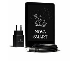 SwayTosh E-Reader Nova Smart – 6 inch 2026 – Tot 68GB Opslag (36GB geleverd) – Schermverlichting en Nachtmodus – E Reader Voor Ebook – Met Oplader