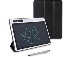 Zavira® Digitaal notitieblok - E-rader - Notepad - 22,86 x 22,86 x 0,1 cm - 300 g - Zwart met lederen hoes