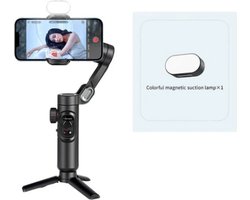 3-assige Selfiestick - Statief -Met Licht - Handheld - Gimbal Stabilisator Voor Smartphone Met Vullicht Voor Iphone Android - Face Tracking - TikTok - Vlog - Smart