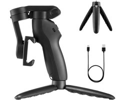 3-Assige Smartphone Gimbal-Stabilisator met Ai-Tracking, Opvouwbaar Ontwerp, Invullicht, Statief en Draagbare Stabilisatie voor Video-Opnames Op Android en Iphone