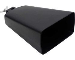 Aqxreight 6 Inch Metalen Percussie Koebel met Stok Zwart Accessoire voor Muzikanten en Bands