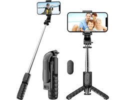 Gimbal - Draagbaar - Inklapbaar - Stabilisator - Voor Smartphones - Inclusief Afstandsbediening - Zwart