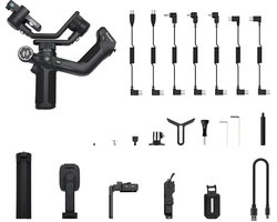 Gimbal Smartphone - Gimbal voor Smartphone & Camera - Handheld Spiegelloos - Stabilisator voor Smartphone & Camera - 3-Axis - met AI-tracker Magnetic Fill - 360° - Kantelhoek +170°~-45° - Zwart