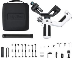 Gimbal Smartphone - Stabilisator voor Smartphone & Camera - Gimbal voor Smartphone & Camera - 360° - Kantelhoek +170°~-45° - 3-Axis - Handheld spiegelloos - met AI-tracker Magnetic Fill - Zwart/Wit Kit