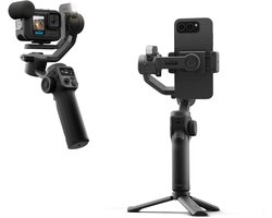 GoPro Fluid Pro AI Gimbal - 3-assige gimbal stabilisator voor smartphone, GoPro en camera - AI tracking - Telefoon Stabilisatie - Ingebouwd vullicht - 18 uur batterij - tot 400 gram