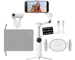 Insta360 Flow 2 AI Tracker Bundle - Summit White - Spotlight - Gebarenbesturing