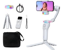 L7C Pro Gimbal - 3-Assig - Smartphone Stabilisator - Anti-Shake - Tripod - Selfie Stick - Grijs