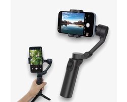 Lordani Luxe Smartphone stabilisator | Stabilizer voor Smartphones | Anti-shake stabilisatie | 3-assige Gimbal | Geschikt voor alle smartphones | 2200 MAH | Batterijduur 16 uur | Gezichtsherkenning | Zwart