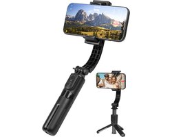Nuvance Gimbal Stabilisator voor Smartphone - Selfiestick - met Statief en Afstandsbediening - Tripod - Selfiestick