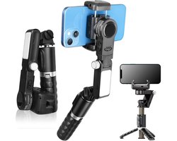 Smartphone Gimbal Stabilizer met Bluetooth - Draagbare Anti-Shaking Gimbal - Compatibel met Diverse Smartphones - Professionele Videografie en Handsfree Bediening