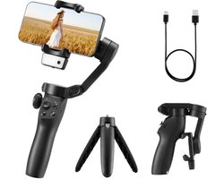 VEVOR Gimbal Stabilisator voor Smartphones met Ai-Aangedreven Tracking Fill Light