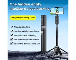 Viatel Intellig Selfie Stick Automatische Face Tracking Schieten Gimbal 360 Graden Rotatie Telefoon Houder Selfiestick Voor Live Vdieo Vlog