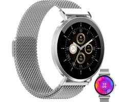 Denver Smartwatch - AMOLED - Hartslagmeter - Saturatiemeter - 100 sportmodi - Milanees bandje - Android iOS - SWC394S
