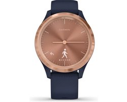 Garmin Vivomove 3S Hybrid Smartwatch - Echte wijzers - Verborgen touchscreen - Connected GPS - Gold/Blue