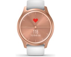 Garmin Vivomove Style - Hybride Smartwatch - Echte wijzers - Verborgen touchscreen - 40mm - Rose Gold/White