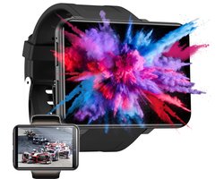 Soundlogic XL Smartwatch Android voor Dames & Heren - Smartwatches - IOS & Android - 16GB Zwart