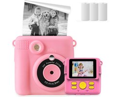 Digitale Instant Kindercamera Montessori speelgoed 10-in-1 Interactieve Speelgoed Camera - Educatief speelgoed met Smartgames - Kinderspeelgoed 4 Jaar tot 10 Jaar. Fototoestel voor Kinderen – Roze