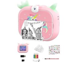 Direct afdrukbare kindercamera met groot scherm en creatieve functies
