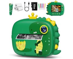 Direct Print Kinder Camera - 2,4 Inch Scherm met 1080p Video & Creatieve Functies