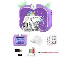 Direct Print Kinder Camera met Kleurenscherm en Creatieve Functies
